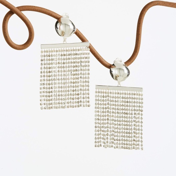 Authentic Cult Gaia Farah Rhinestone Earring - Silver - Picture 5 of 8